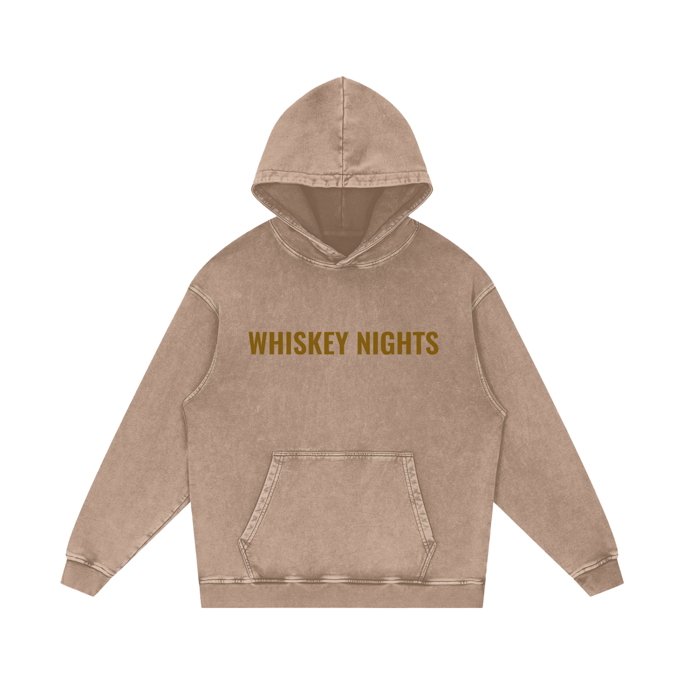 Whiskey Nights -Acid Wash Oversize Hoodie (multiple colors)