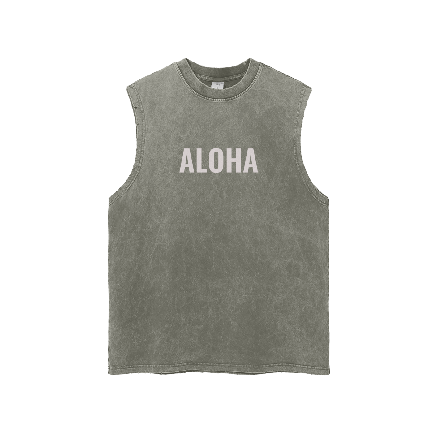 ALOHA- Snow Washed Tank Top (multiple colors)