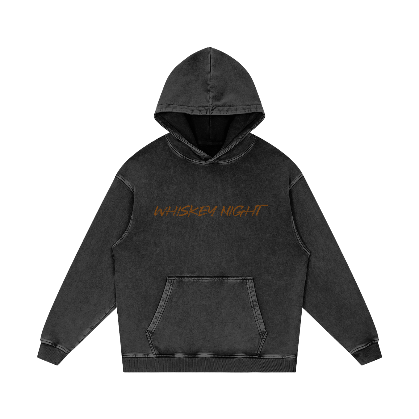 Whiskey Night - Acid Wash Oversize Hoodie (multiple colors)