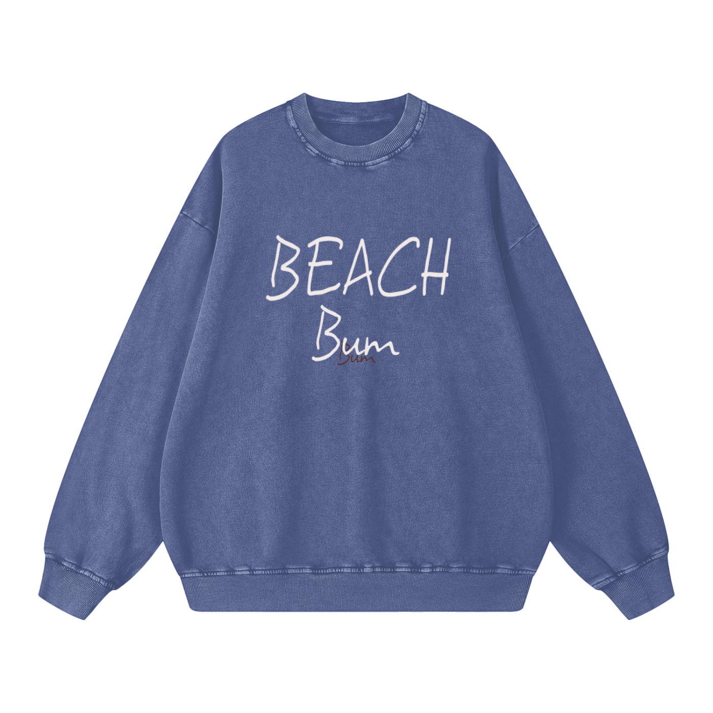 Beach Bum -Acid Wash Oversize Sweatshirt (multiple colors)