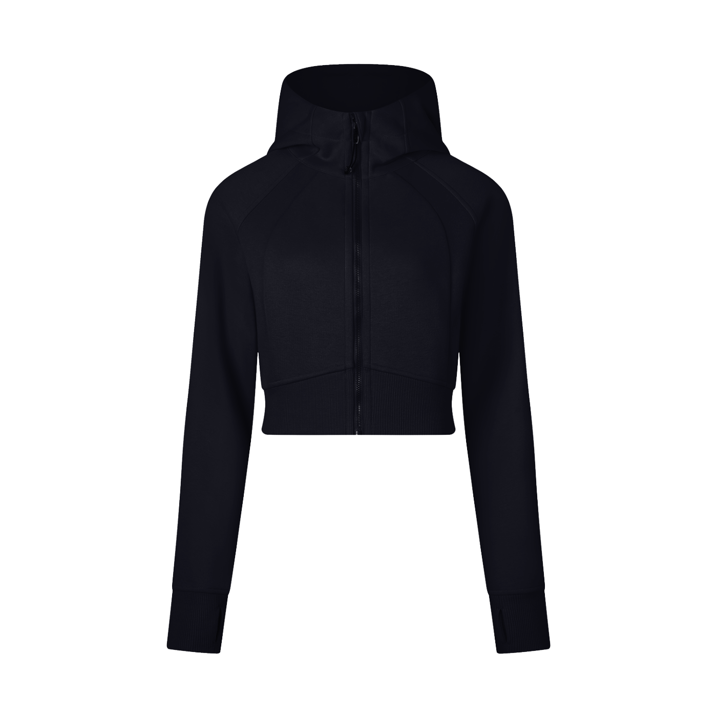 Cropped Zip-Through Hoodie (multiple colors)