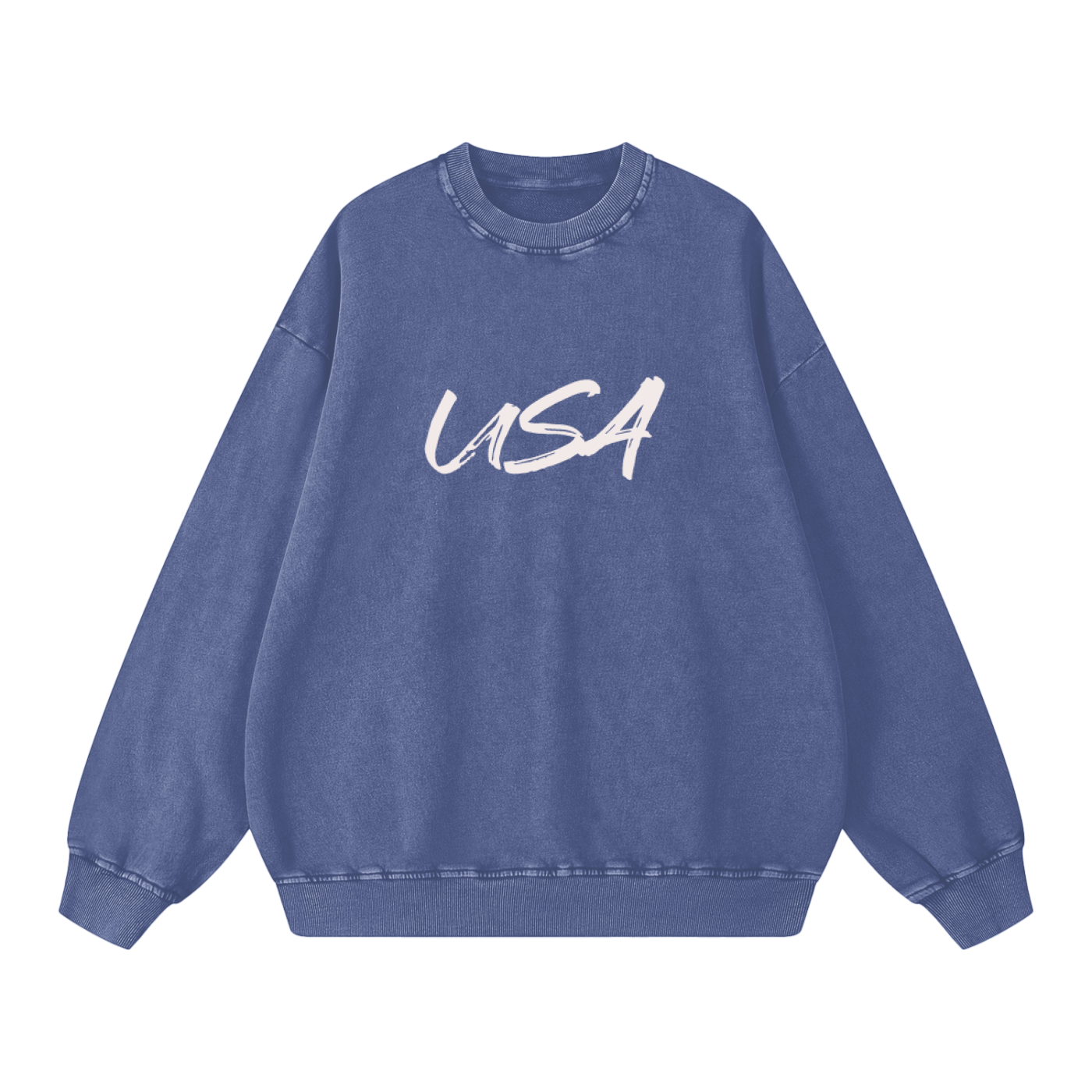 USA- Acid Wash Oversize Sweatshirt