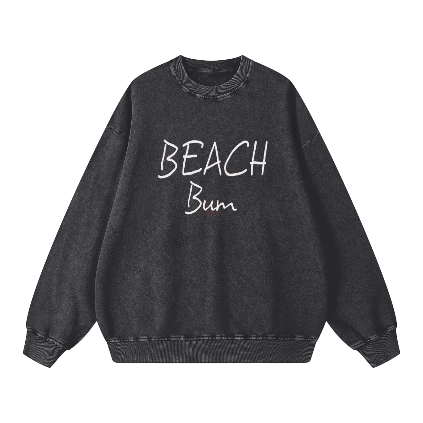 Beach Bum -Acid Wash Oversize Sweatshirt (multiple colors)