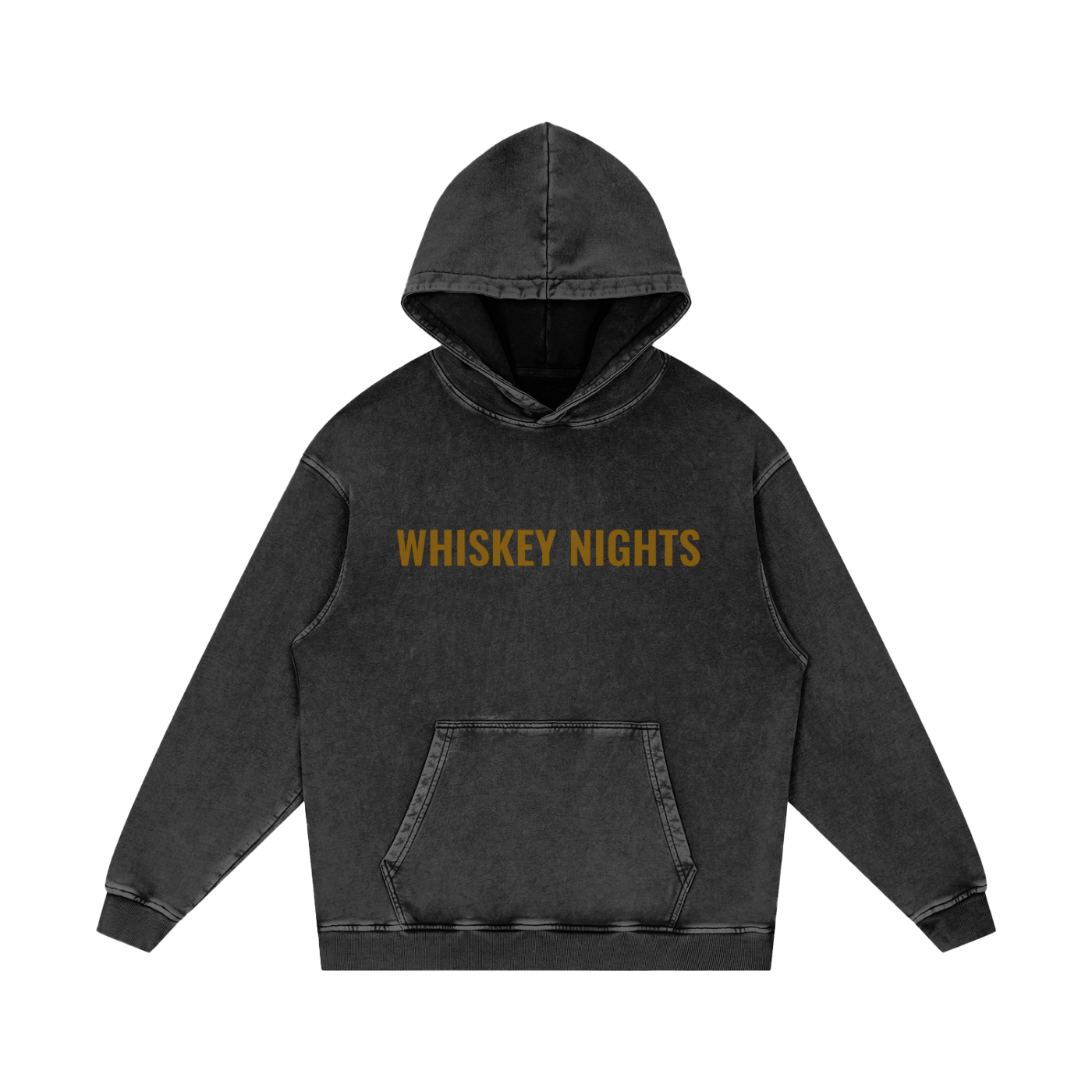 Whiskey Nights -Acid Wash Oversize Hoodie (multiple colors)