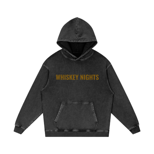 Whiskey Nights -Acid Wash Oversize Hoodie (multiple colors)