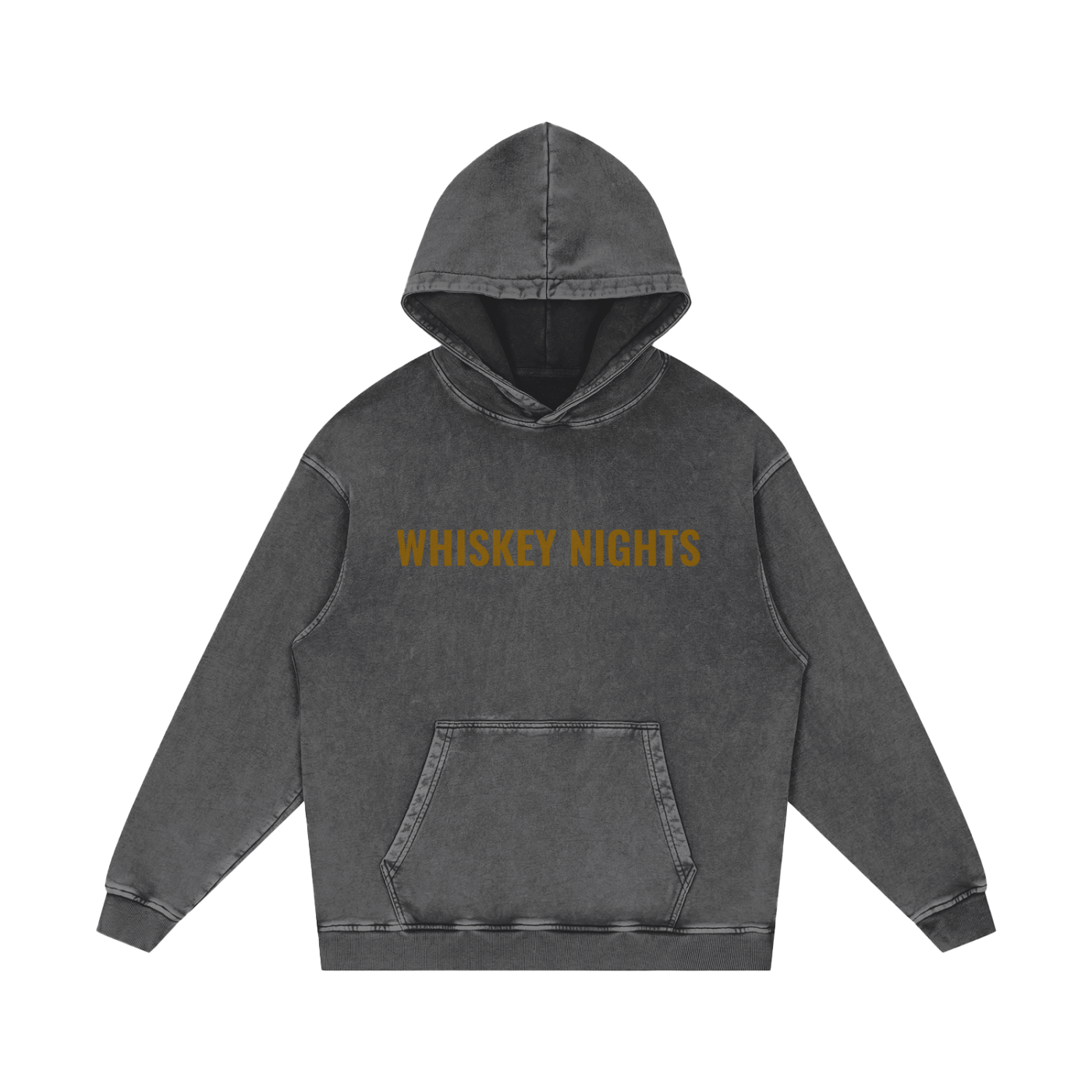 Whiskey Nights -Acid Wash Oversize Hoodie (multiple colors)