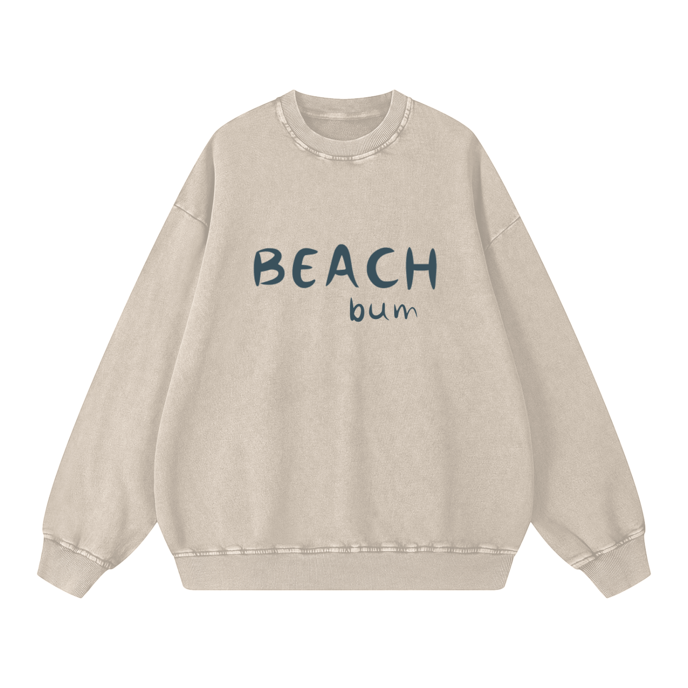 Beach Bum Acid Wash Oversize Sweatshirt (multiple colors)