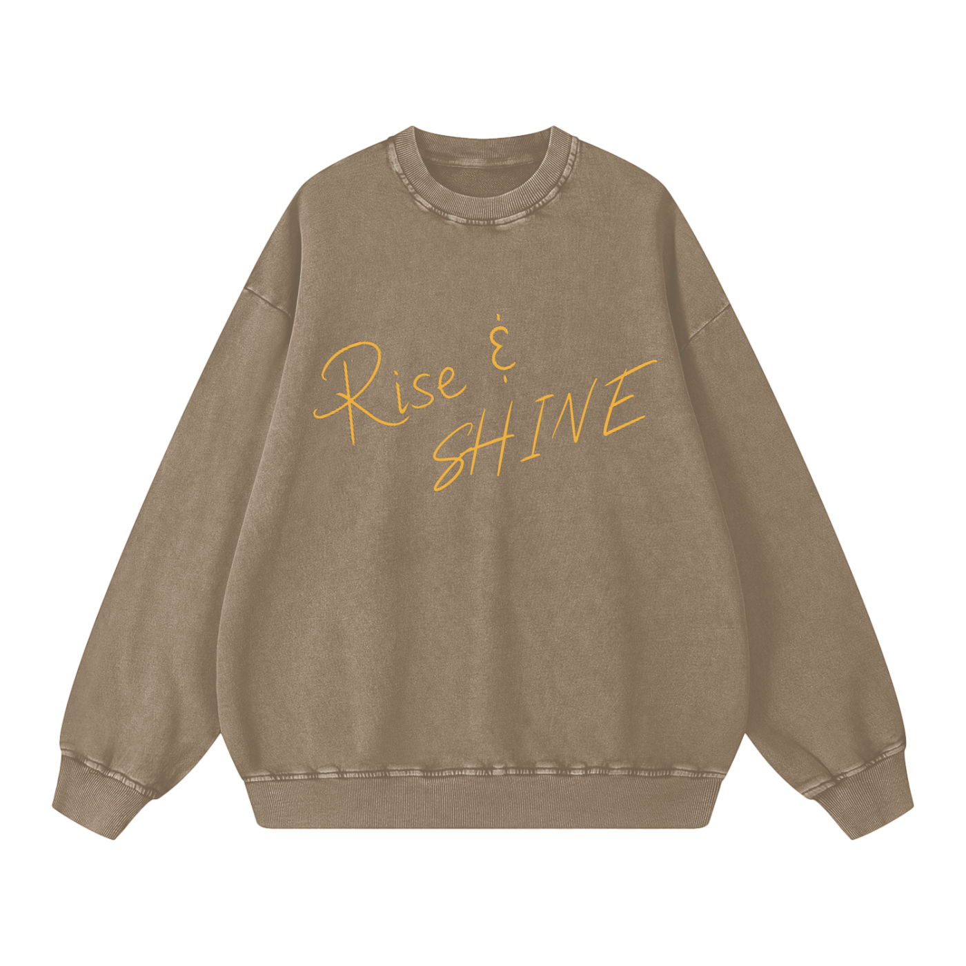 Rise and Shine- Acid Wash Oversize Sweatshirt