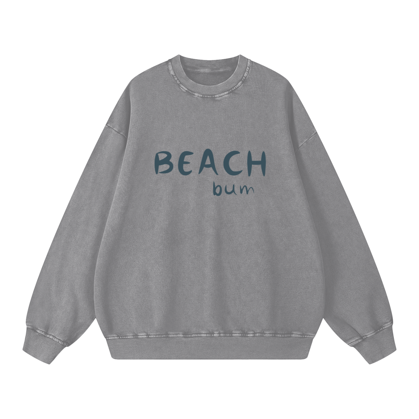 Beach Bum Acid Wash Oversize Sweatshirt (multiple colors)