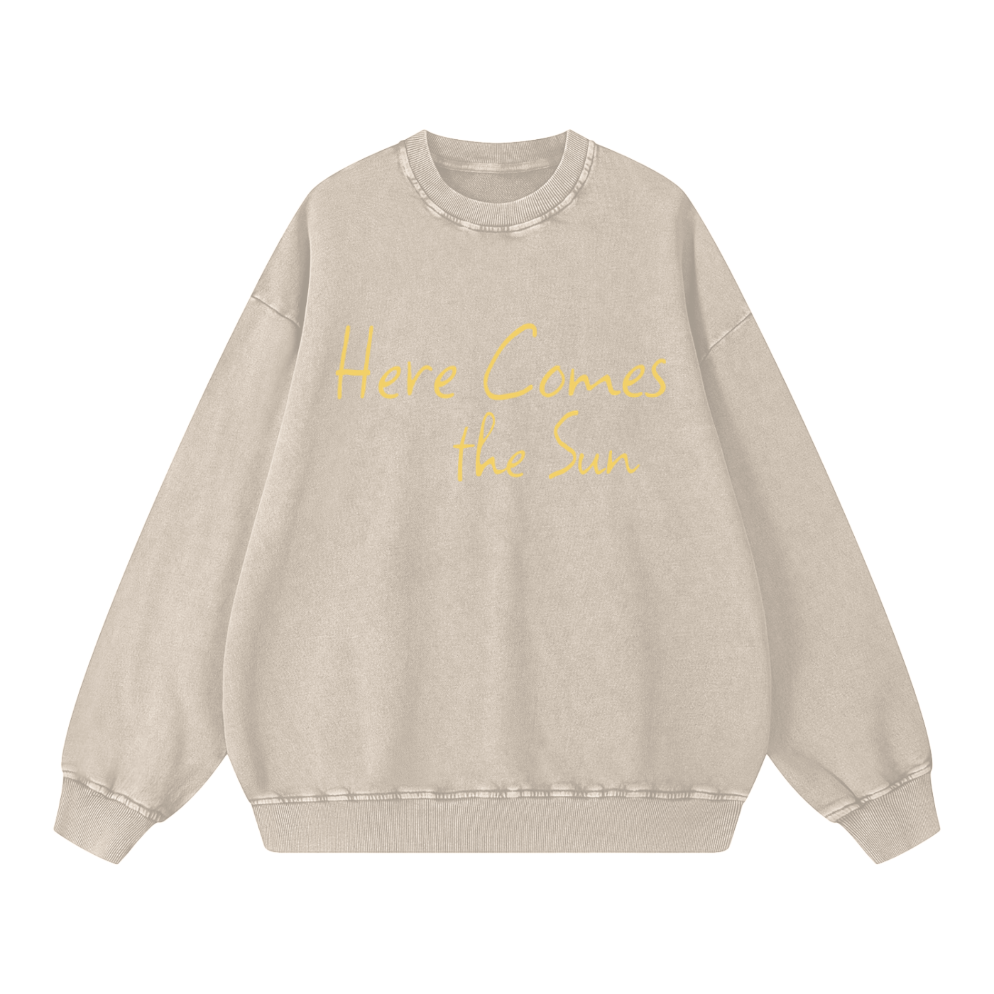 Here Comes the Sun- Acid Wash Oversize Sweatshirt