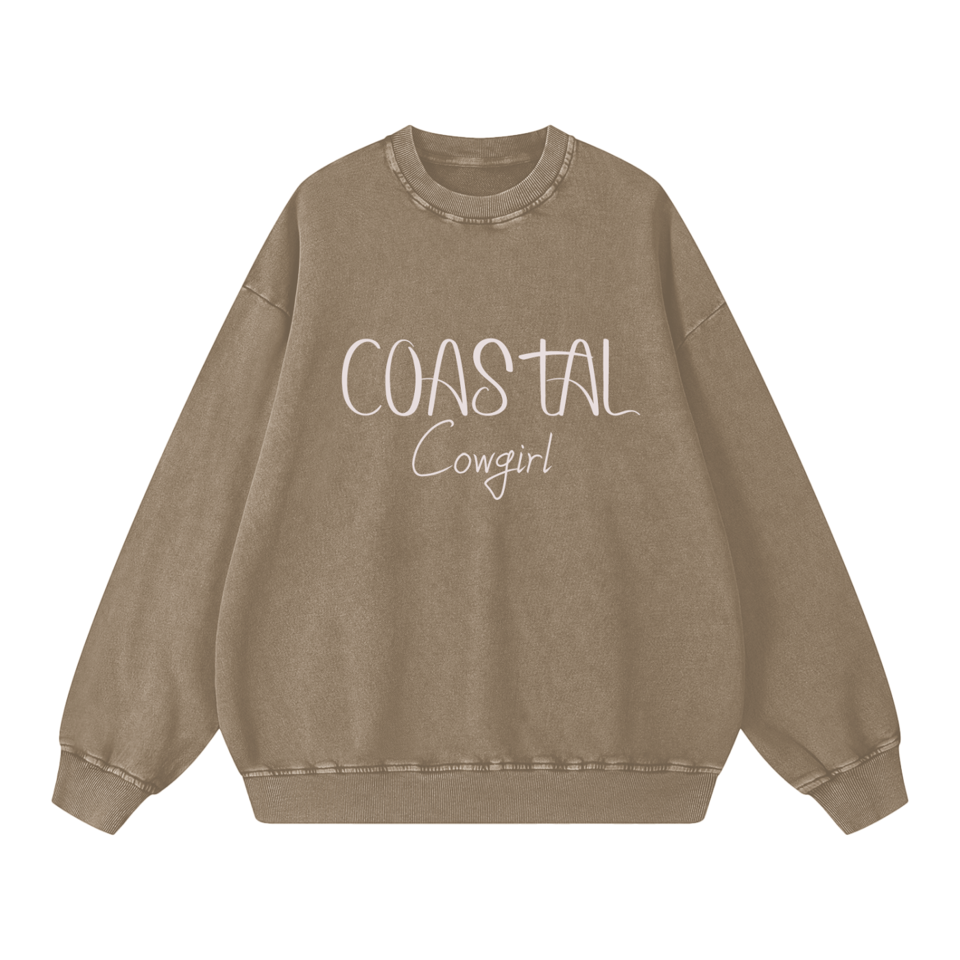 Coastal Cowgirl -Acid Wash Oversize Sweatshirt (multiple colors)