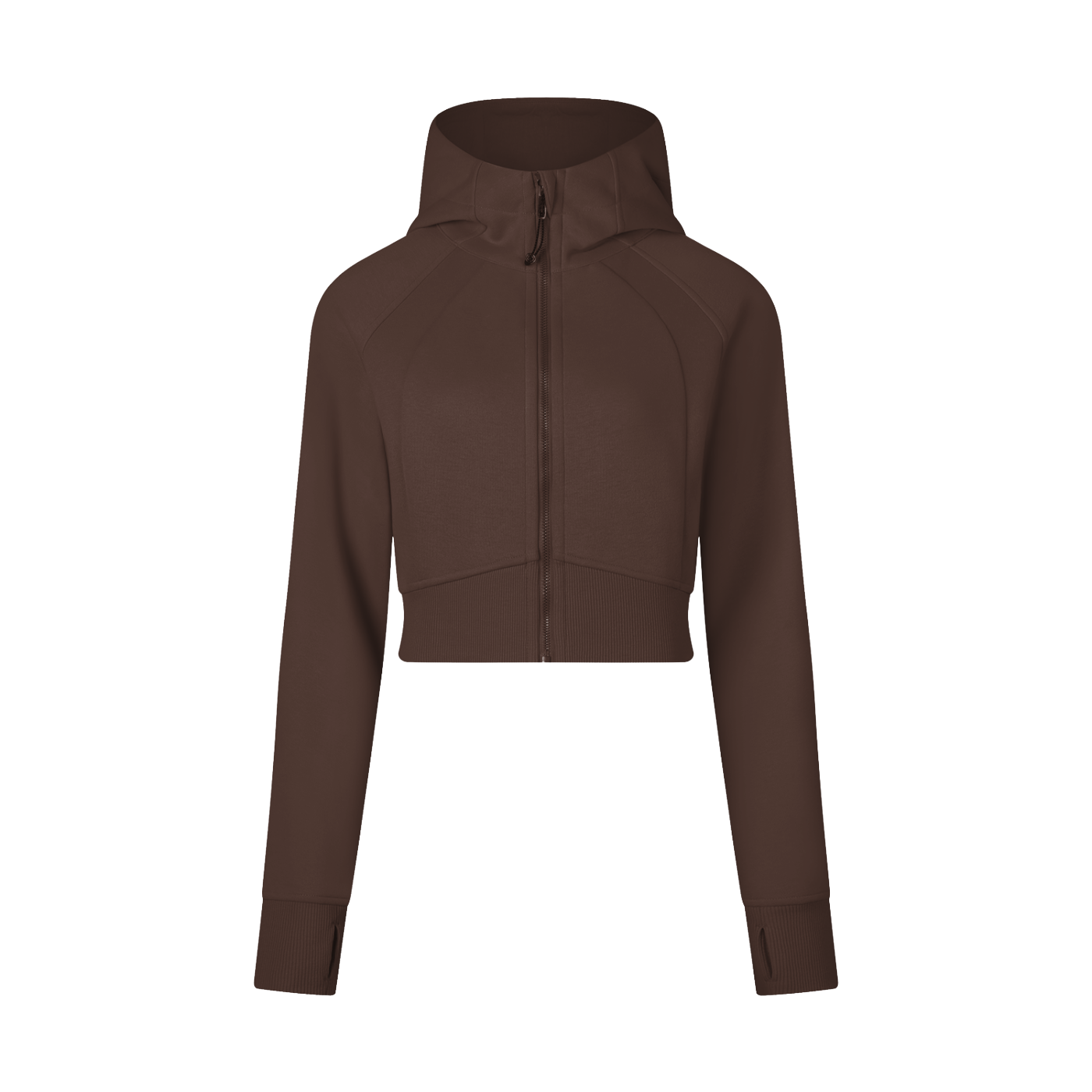 Cropped Zip-Through Hoodie (multiple colors)