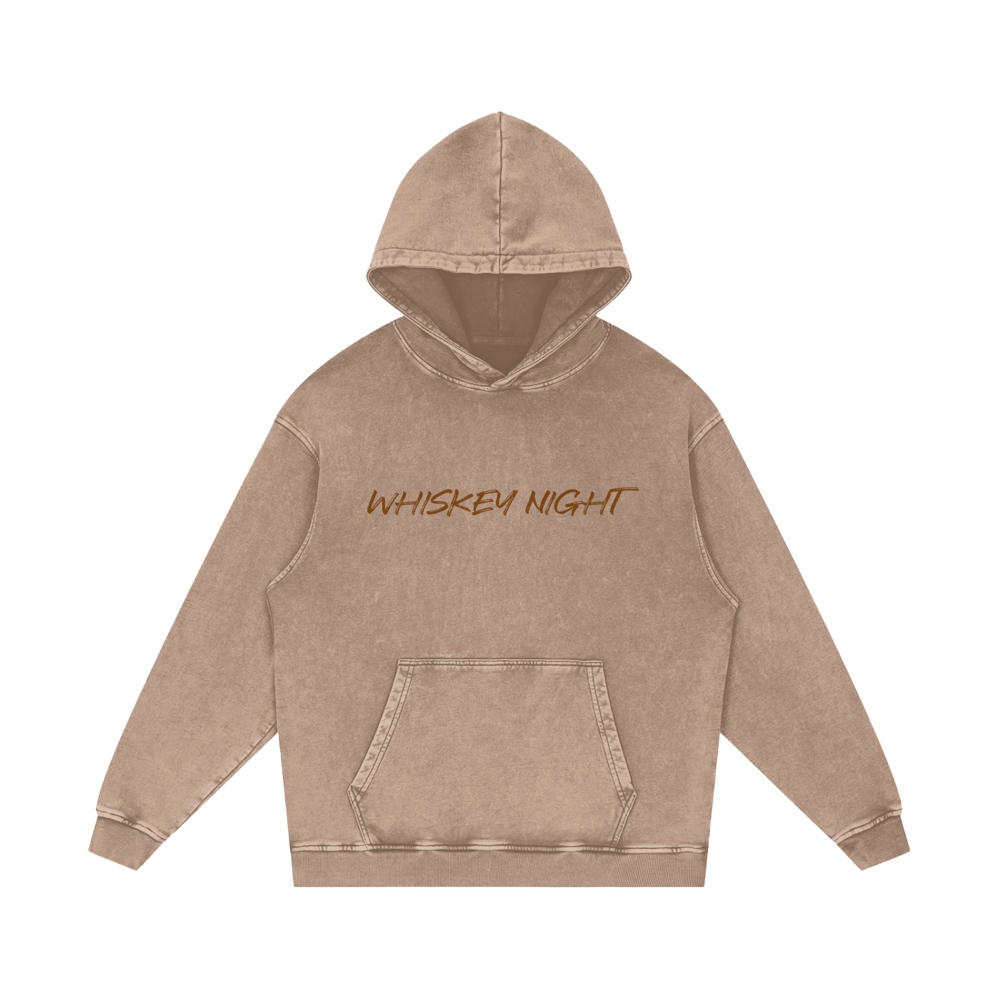 Whiskey Night - Acid Wash Oversize Hoodie (multiple colors)