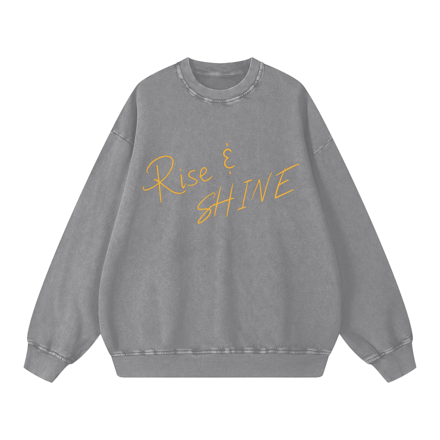 Rise and Shine- Acid Wash Oversize Sweatshirt