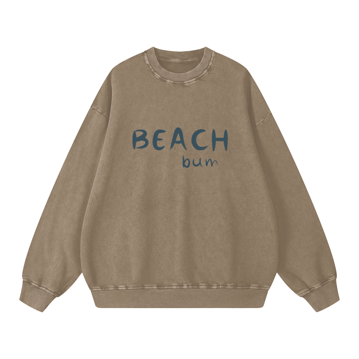 Beach Bum Acid Wash Oversize Sweatshirt (multiple colors)