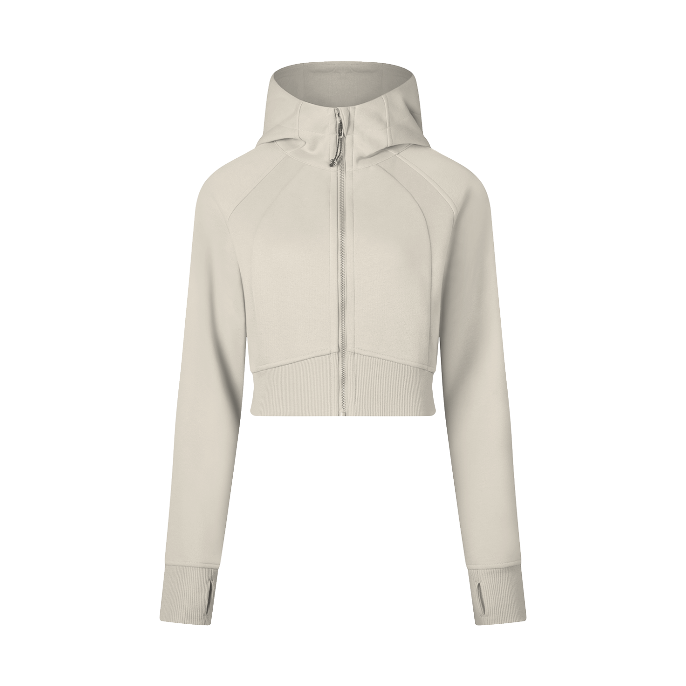 Cropped Zip-Through Hoodie (multiple colors)