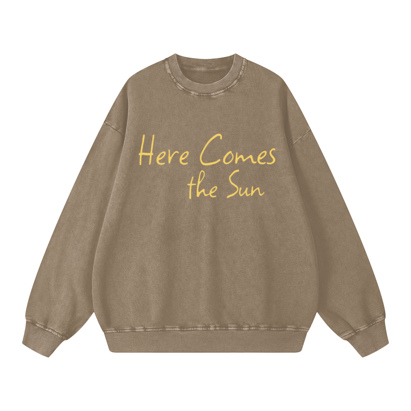 Here Comes the Sun- Acid Wash Oversize Sweatshirt
