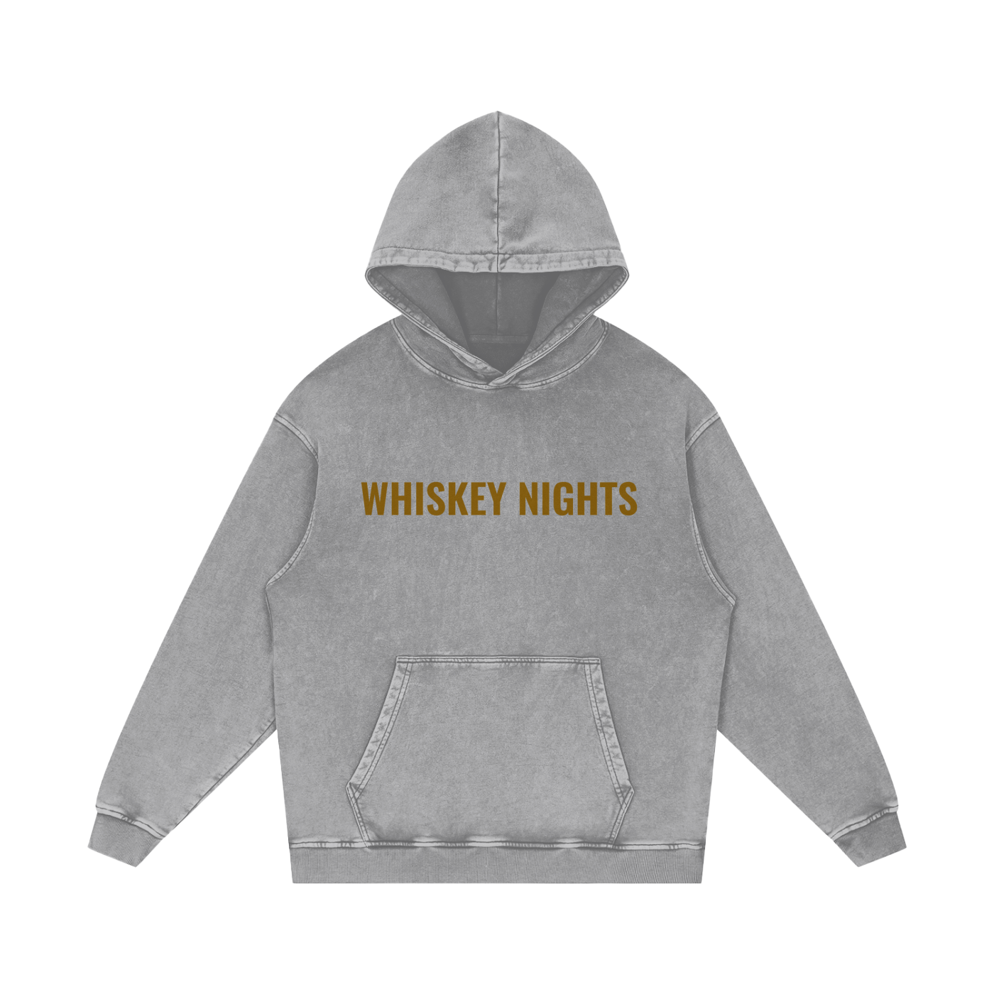Whiskey Nights -Acid Wash Oversize Hoodie (multiple colors)
