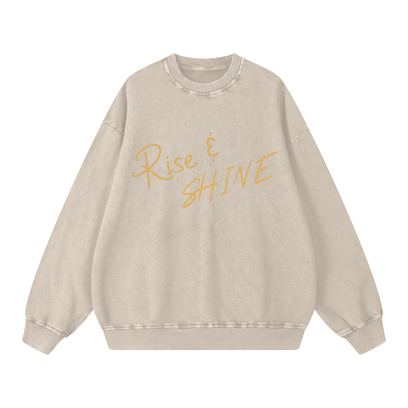 Rise and Shine- Acid Wash Oversize Sweatshirt