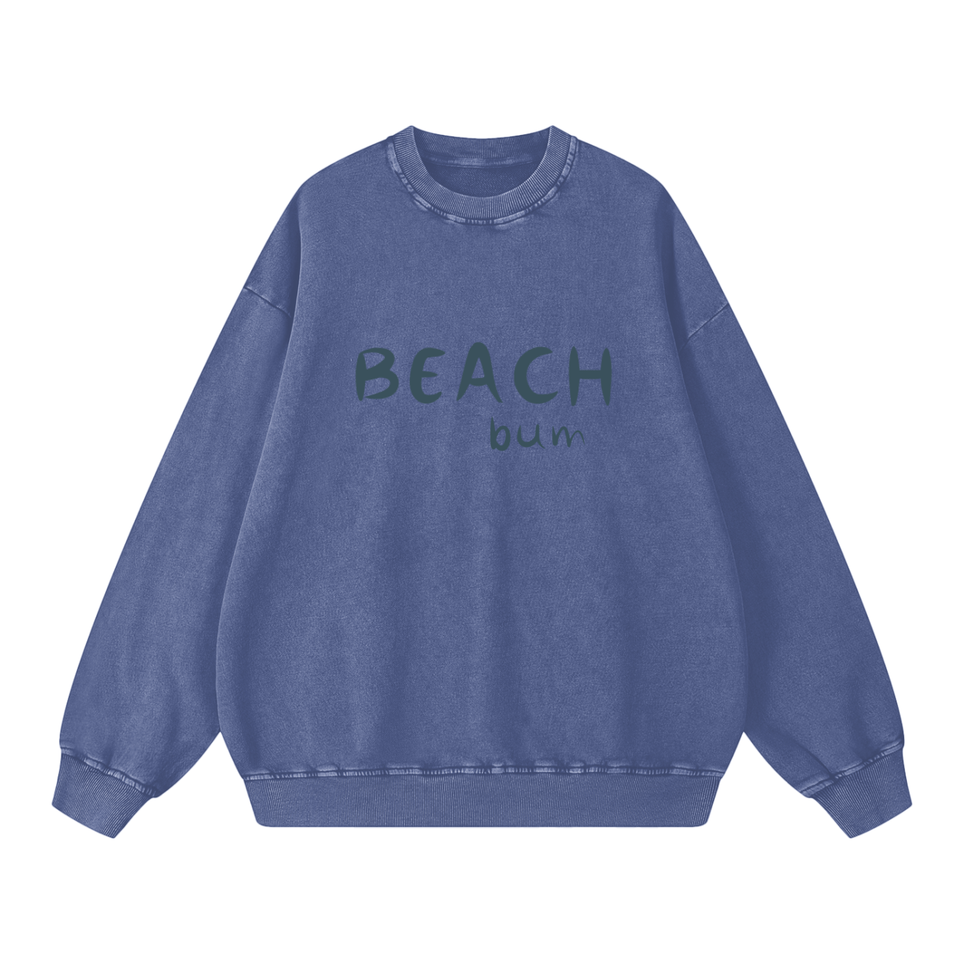 Beach Bum Acid Wash Oversize Sweatshirt (multiple colors)