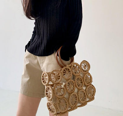 Woven Circles Handbag