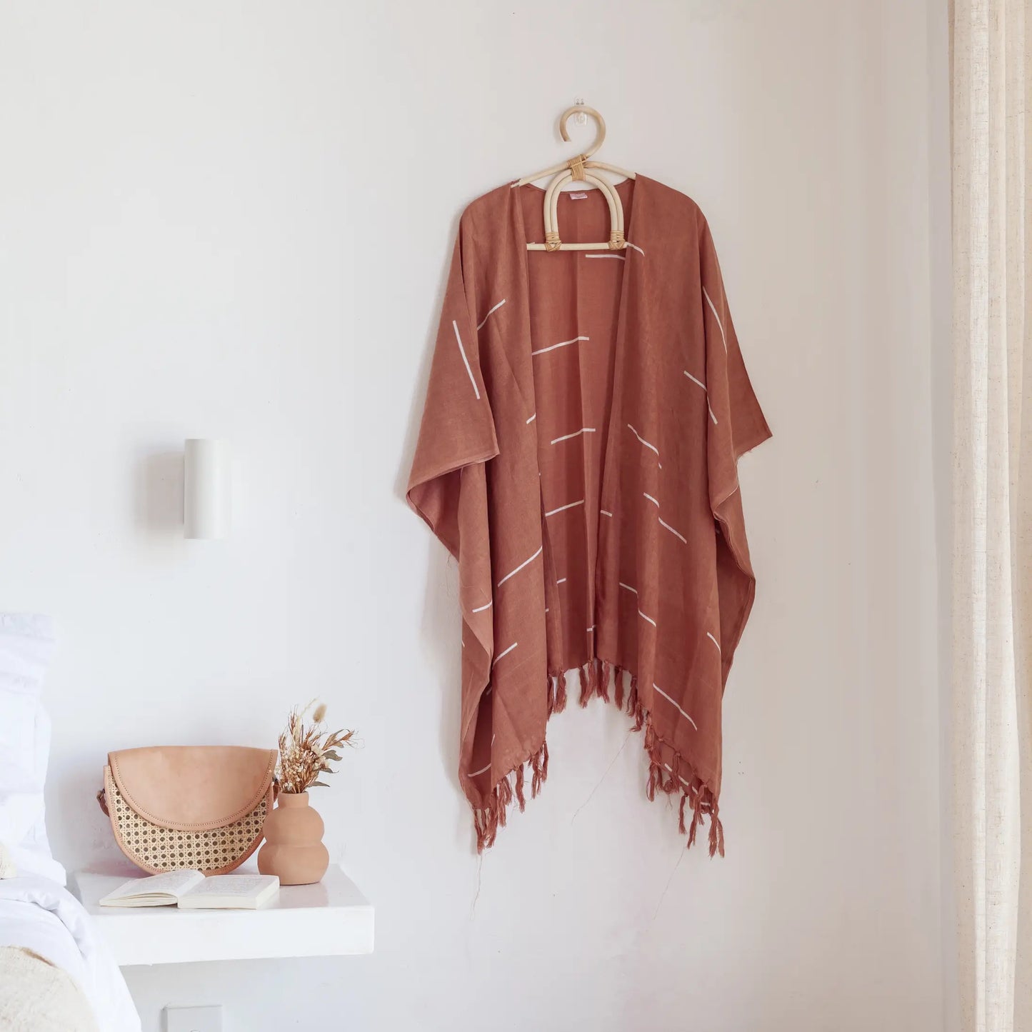 Terracotta Lines Kimono