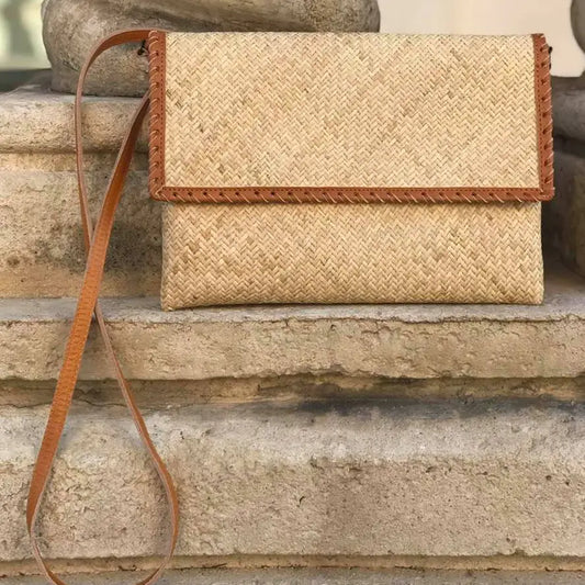 Natural Rattan Bali Crossbody