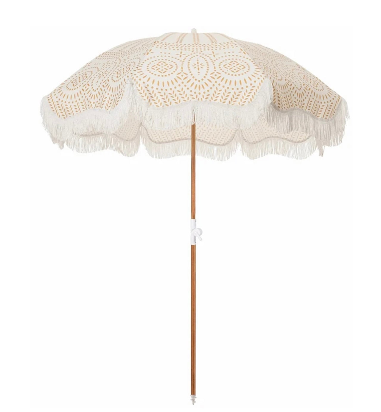 Boho Umbrella- Mustard Paisley