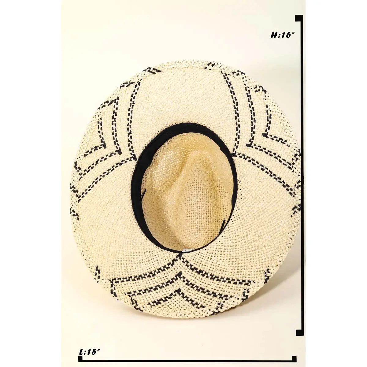 Handmade Straw Hat - Green