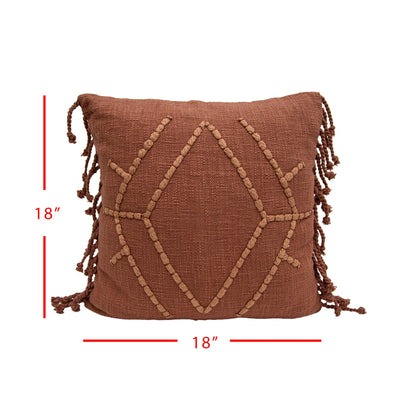 Rust Boho Pillow (insert included)