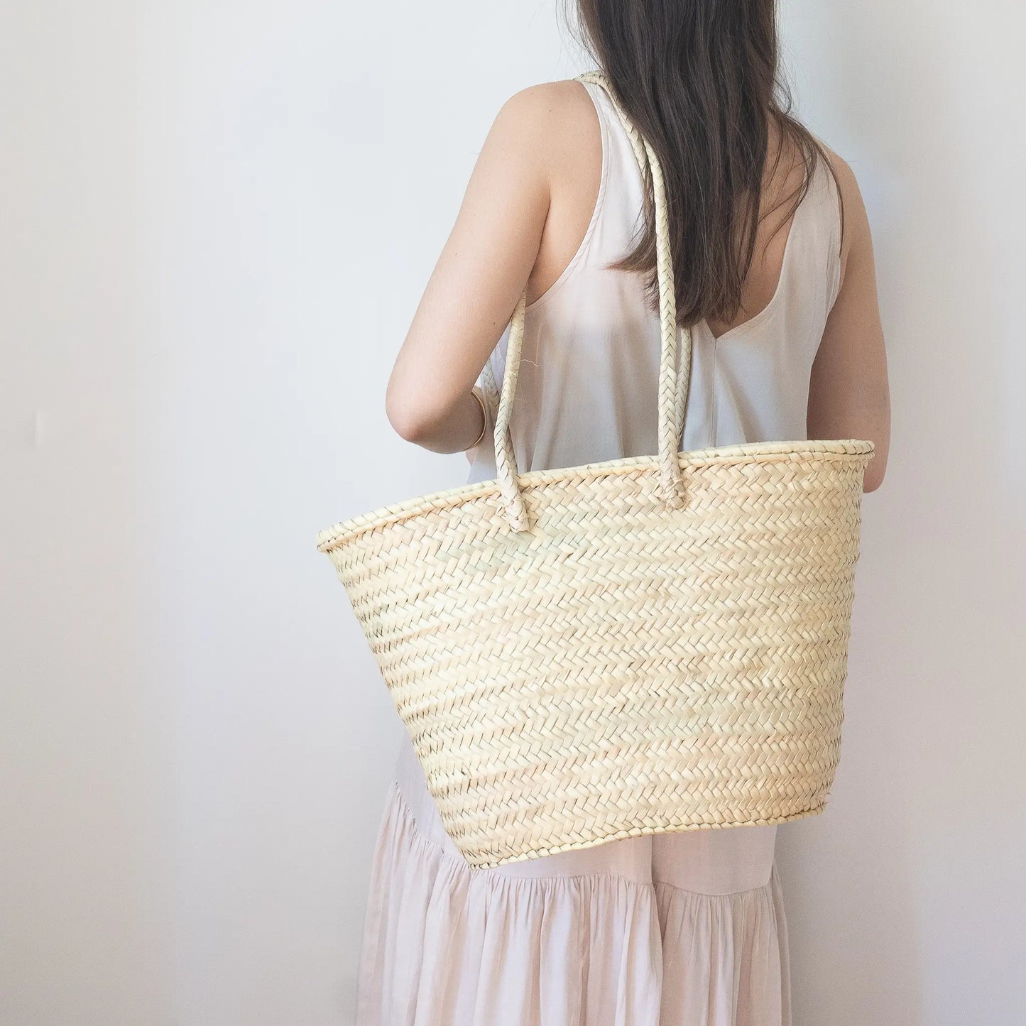 French Basket with Long Handles