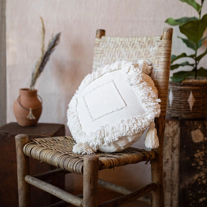 Round Handwoven Pillow (insert included)