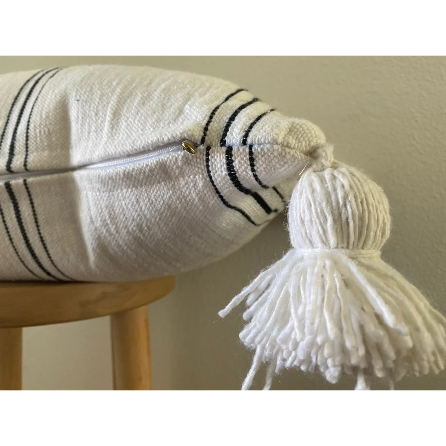 Simple Striped Lumbar Pillow Cover