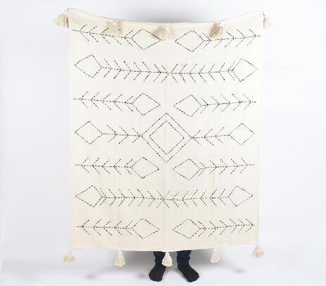 Handmade Embroidered Throw