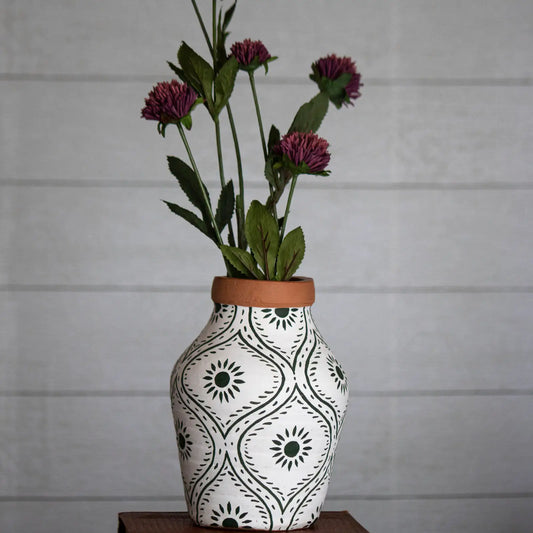 Painted Terracotta Vase