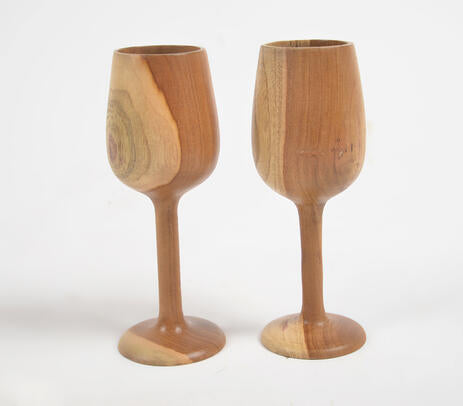 Wine Glasses- Acacia Wood