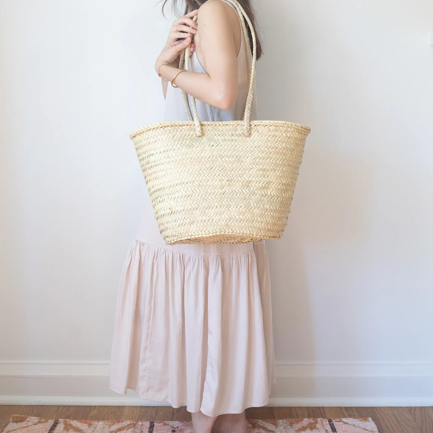 French Basket with Long Handles