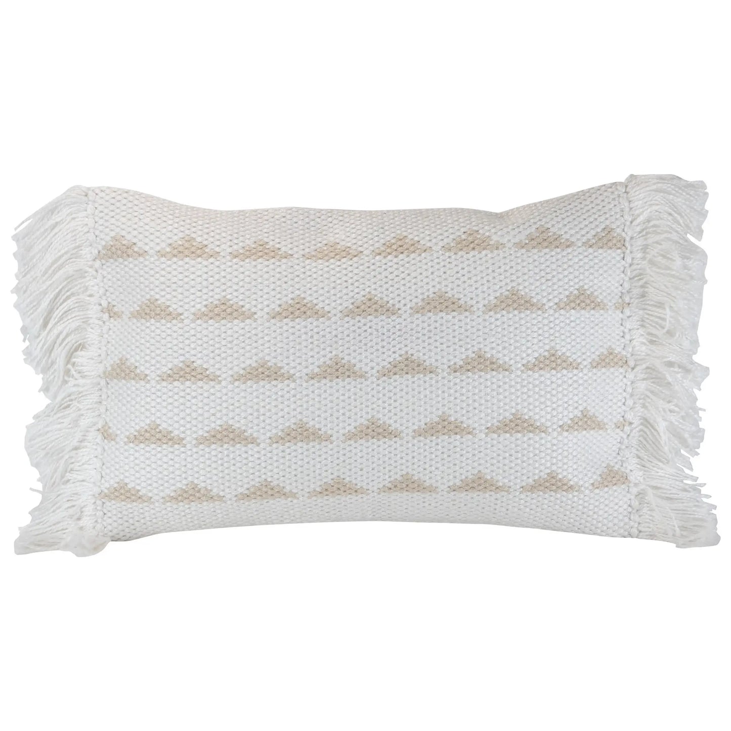 Handwoven Outdoor Tan Pillow (insert included)