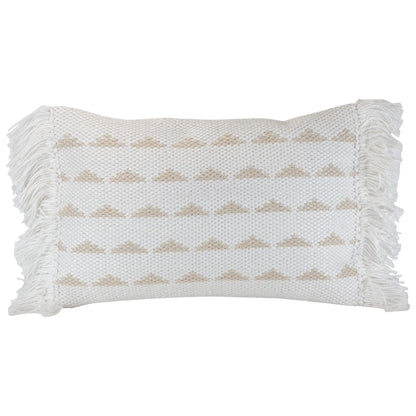 Handwoven Outdoor Tan Pillow (insert included)