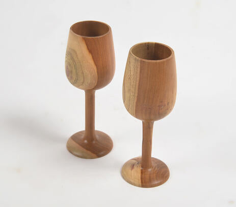 Wine Glasses- Acacia Wood