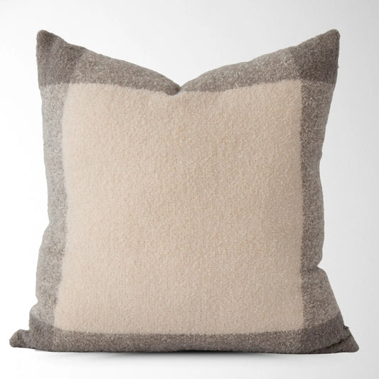 Pewter Border Pillow Cover