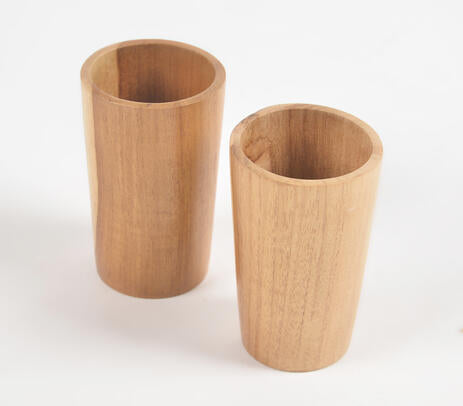 Wood Drinking Glasses- Acacia Wood