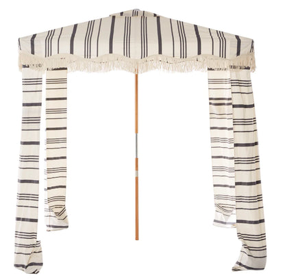 Beach Cabana- Black and White Striped