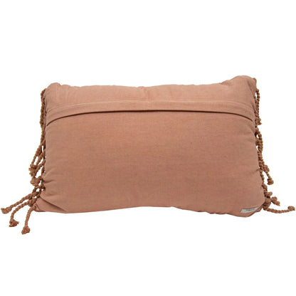 Handwoven Rust Lumbar Pillow (insert included)